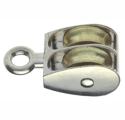 zinc alloy Diecasting style Fixed type double wheel pulleys