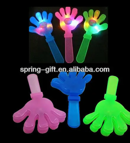 Large Size Plastic Noise Maker Party Cheering Clapper  Sport Game Fans Toy Palm Clappers Led Hand Clappers