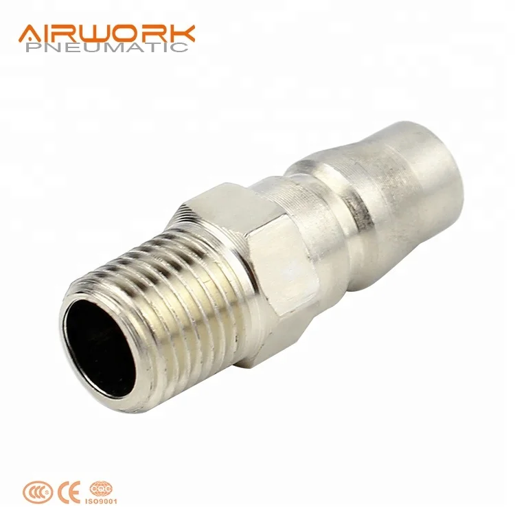 ZPM male threaded pneumatic air connector quick connect release coupler