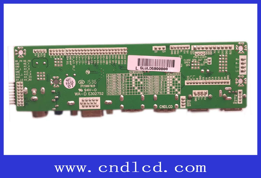 Jumper cap selecting panel resolution 65inch 42 inch Samsung LCD Panel TV Mother Card Board