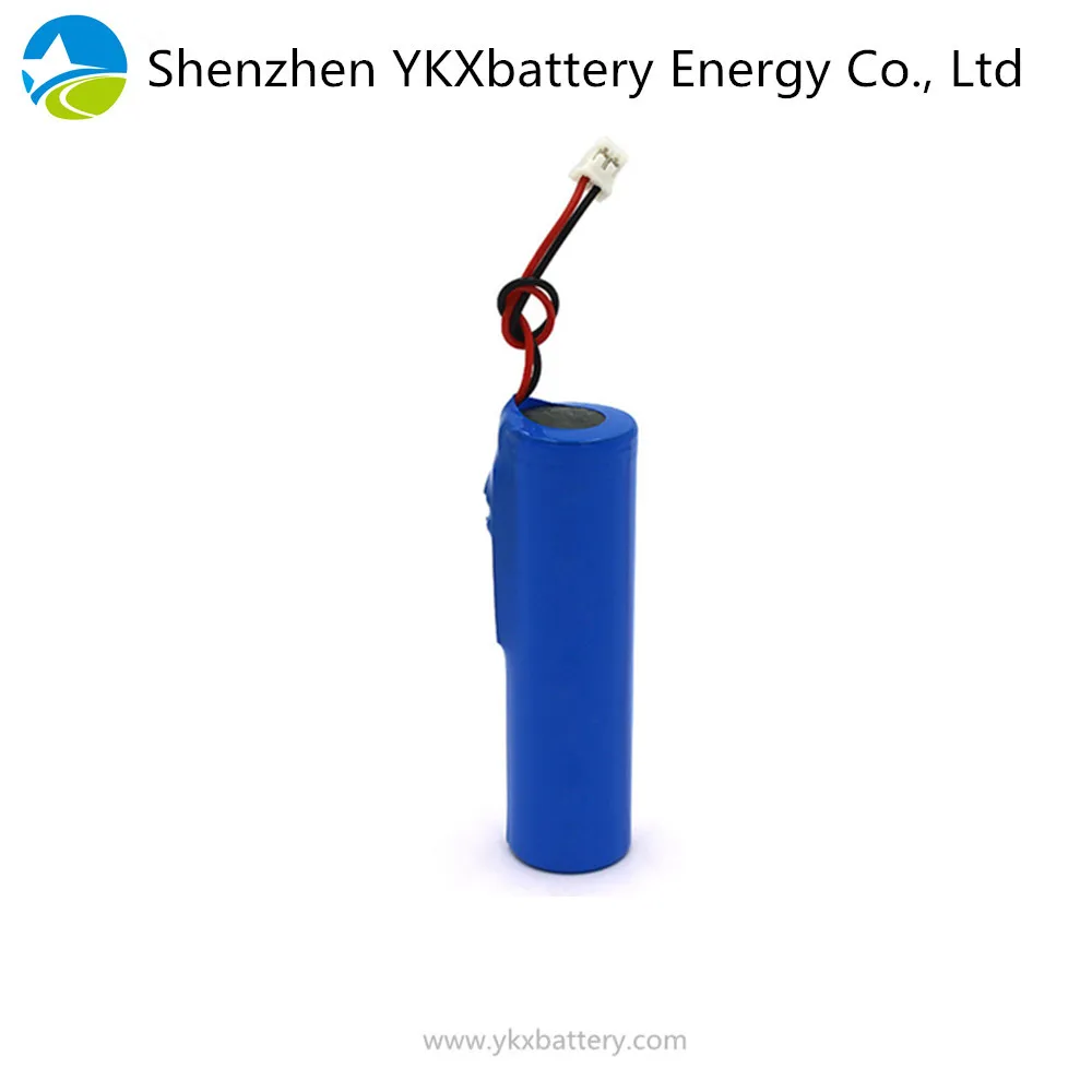 Rechargeable li-ion Li ion Lithium 3.2V LiFePO4 18650 battery pack with 2mm connector