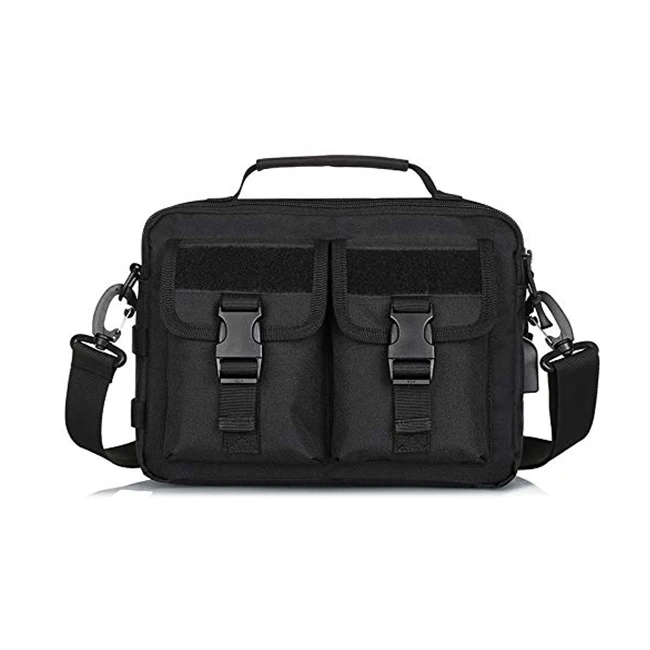 Tactical Messenger Bag Casual Shoulder Bag  Military Handbag Tools Bag with Charger Interface