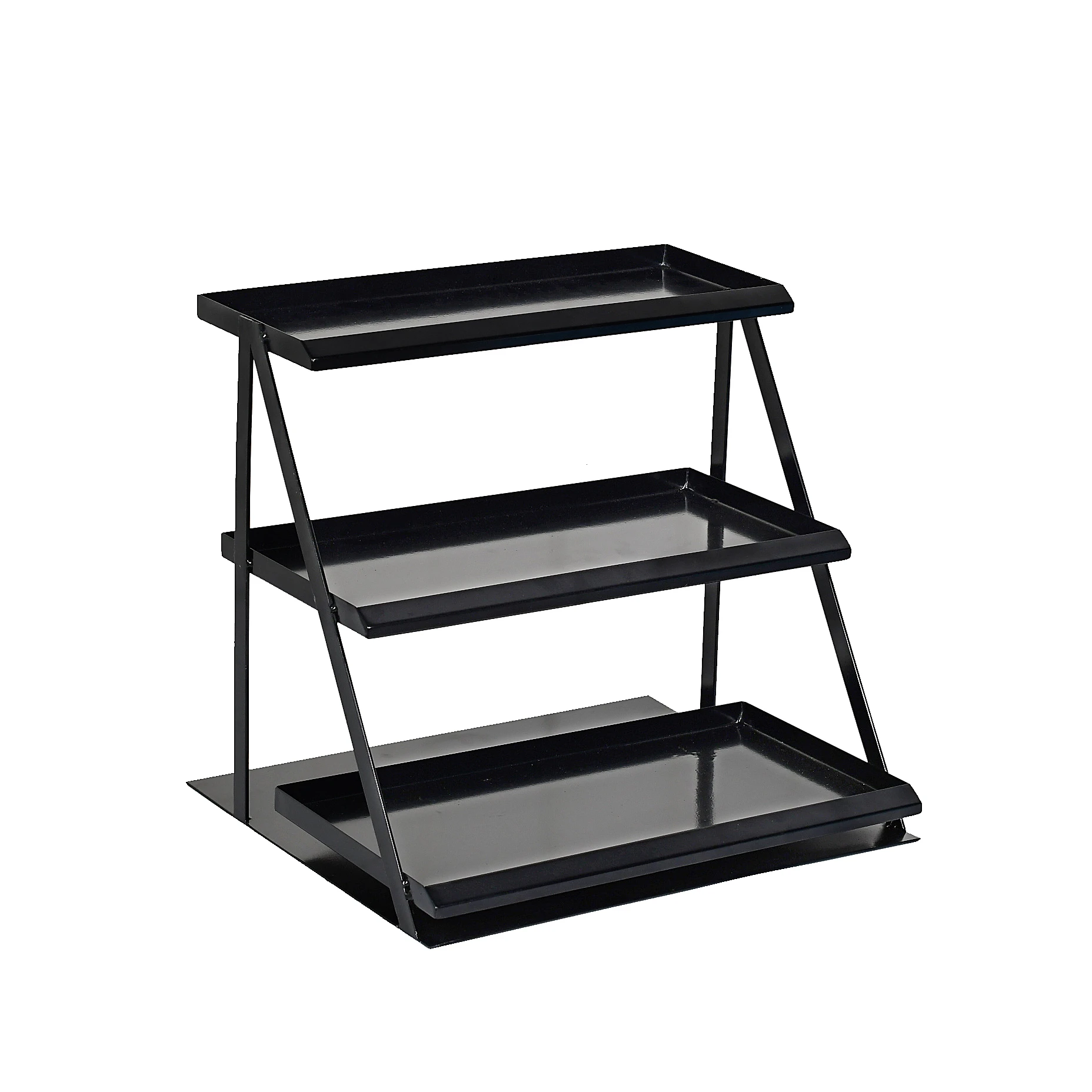 Metal Chewing gum display rack  Three layer Candy display stand retail table rack