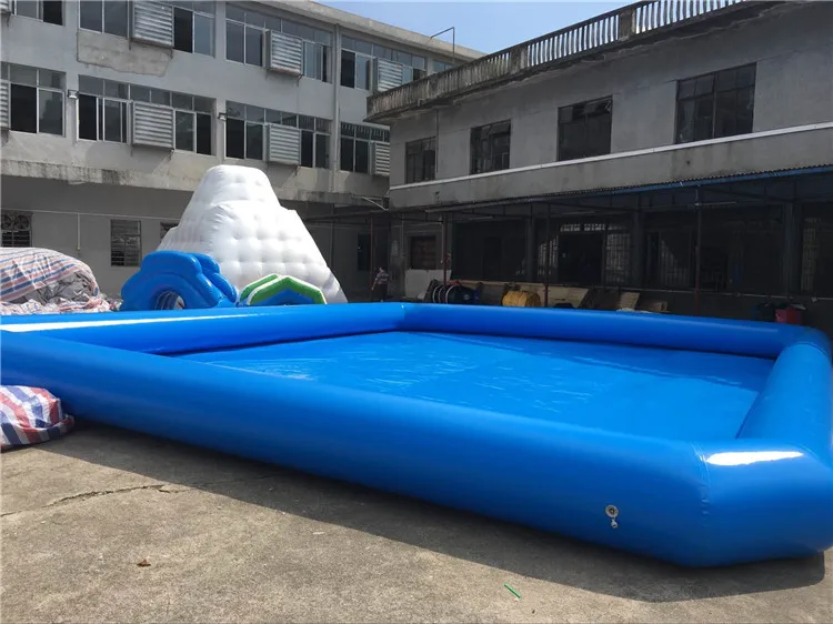 Custom Big Inflatable Water Pool In Park Inflatable Large Wading Pool Adult Size Inflatable Swimming Pool