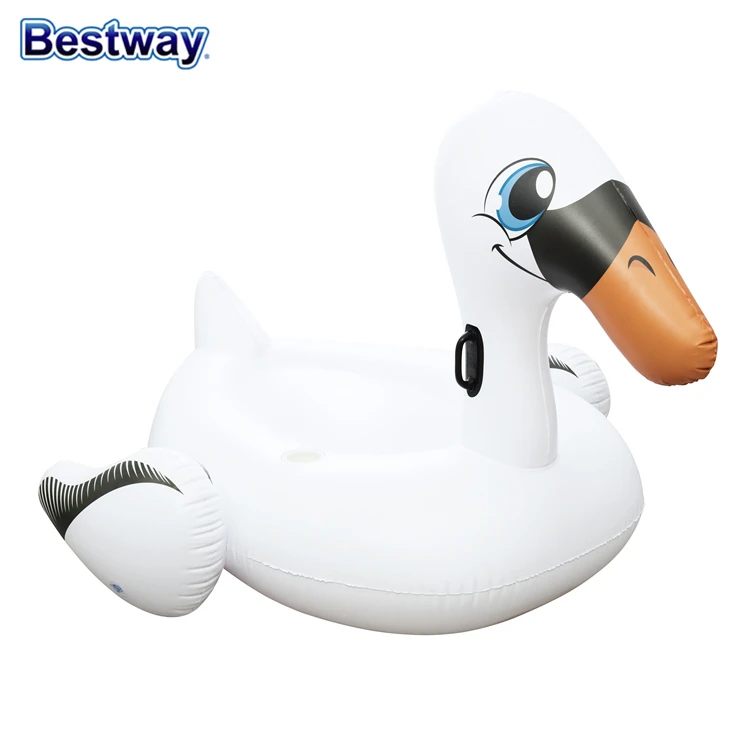 Рекламные Фламинго ездить на бассейн надувной белый Лебедь бассейна
