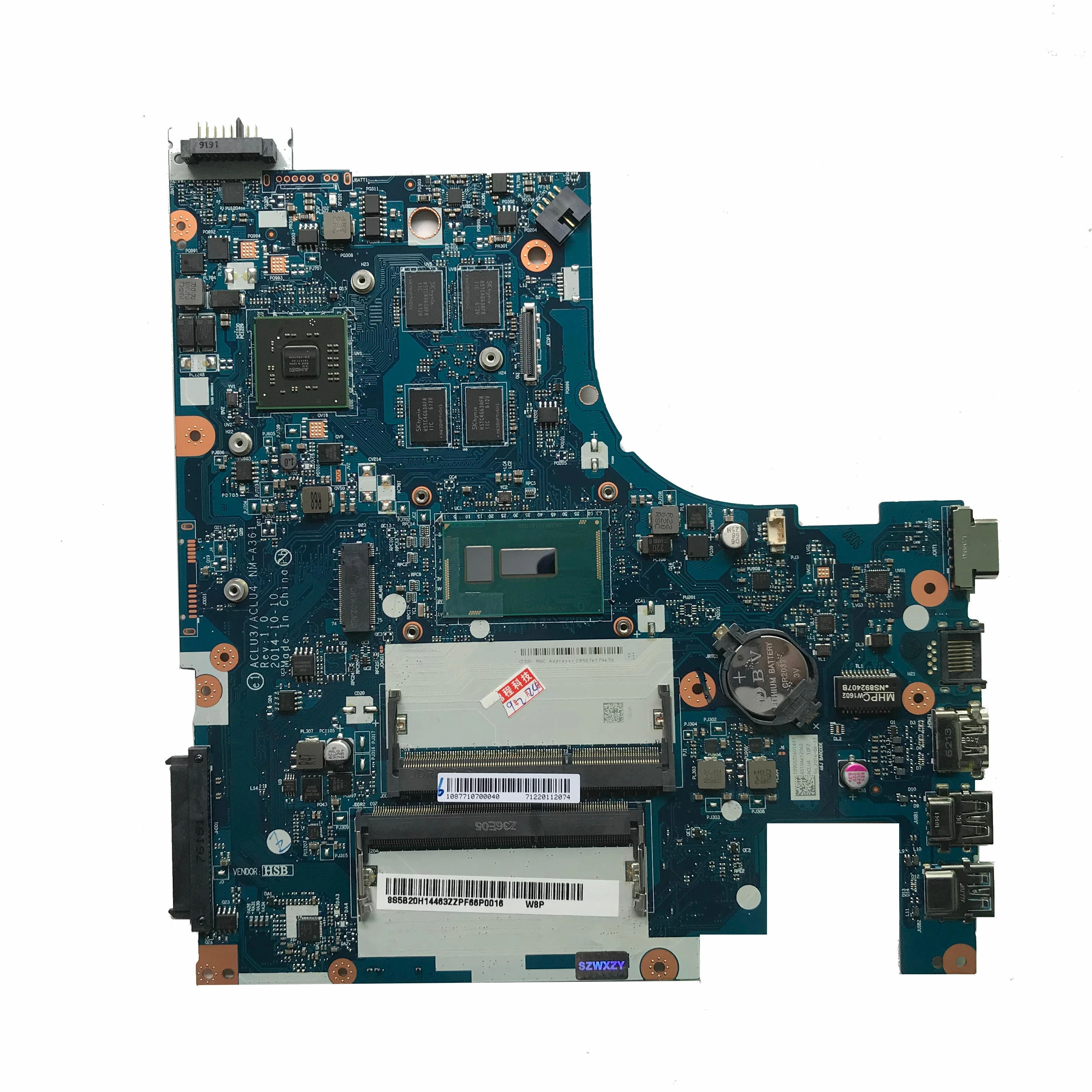 Для lenovo G50-80 материнская плата для ноутбука ACLU3/ACLU4 NM-A361 5B20H14463 W/ i5-5200U M330 2G GPU 100% протестирована Быстрая доставка