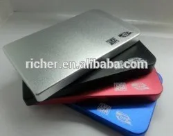 высокое качество hdd корпус usb2.0 супер тонкий портативный жесткий диск окно сделано в китае