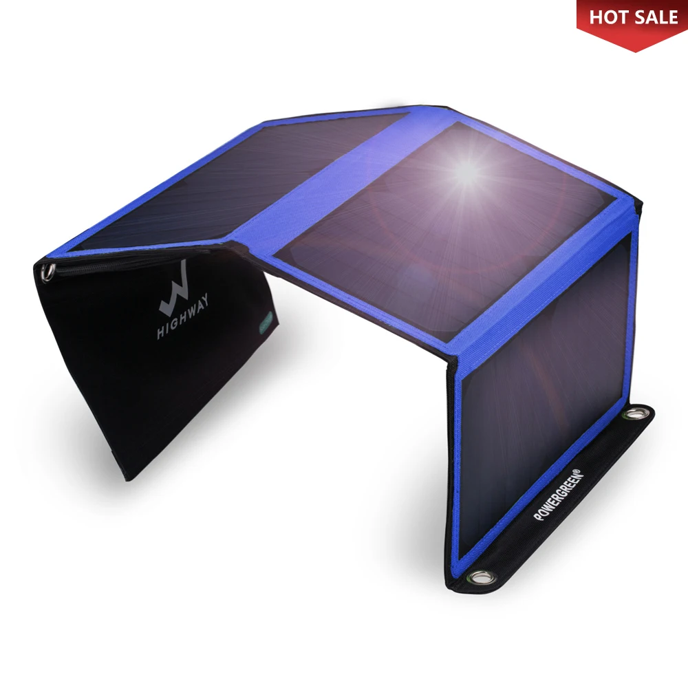 Новые солнечные продукты 21 Вт Мини Портативный USB Солнечное зарядное устройство для использования на открытом воздухе