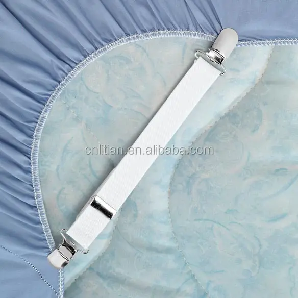 NEW Sleep - Bed Sheets Clips Grippers Fasteners Suspenders Elastic Adjustable