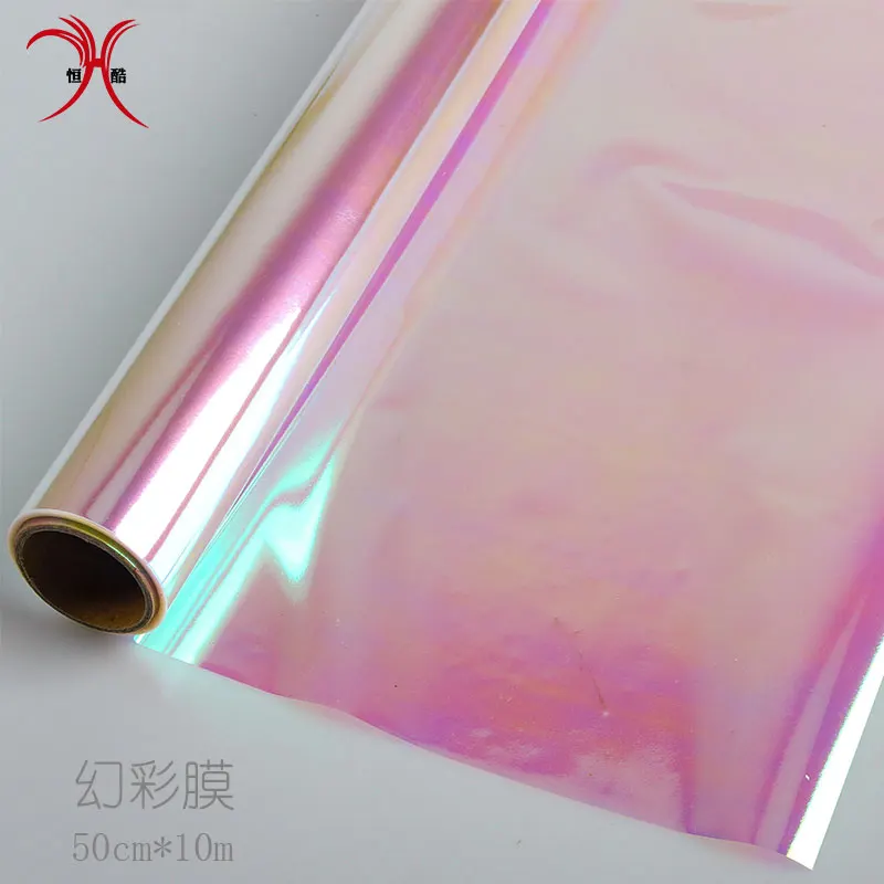 New Product Iridescent Cellophane Rainbow Paper for Wrapping Flower Bouquet Packaging Material celloline
