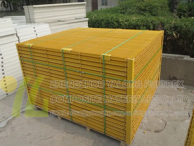 Pultruded FRP grating fiberglass support flooring grate for goat farm equipment, high strength durable fiberglass grating