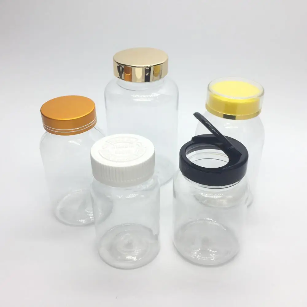 
120ml 140ml 150ml 200ml 275ml 300ml clear pet plastic bottle for capsules 