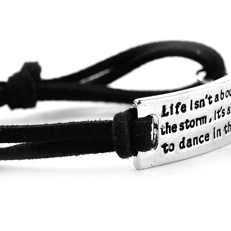 
wholesale metal bracelet for man engraved rope bracelet handmade jewelry rope adjustable bracelet sport 