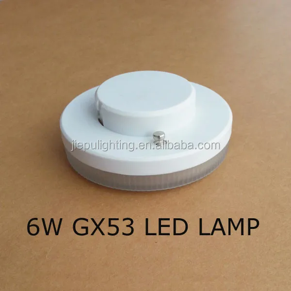 
China CE approved 6W 220v smd GX53 led bulb 120 beam angle for iron spotlight ceiling crystal downlight 