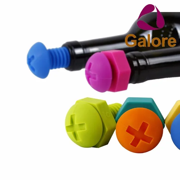 Silicone vacuum wine bottle cap stopper sealed wine bottle stopper custom