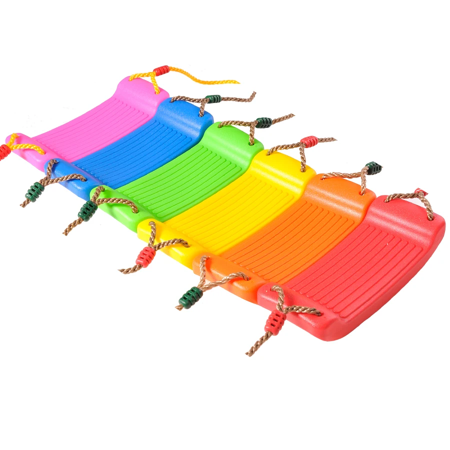 
Brand new product oversized outdoor colorful rainbow non-slip big bending plate kids swing chair 
