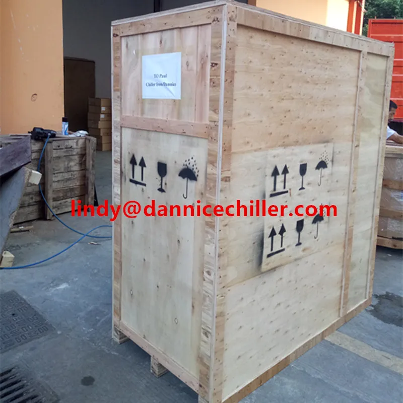 Two Panasonic compressors 8hp water cooling air chiller with water pump Malaysia