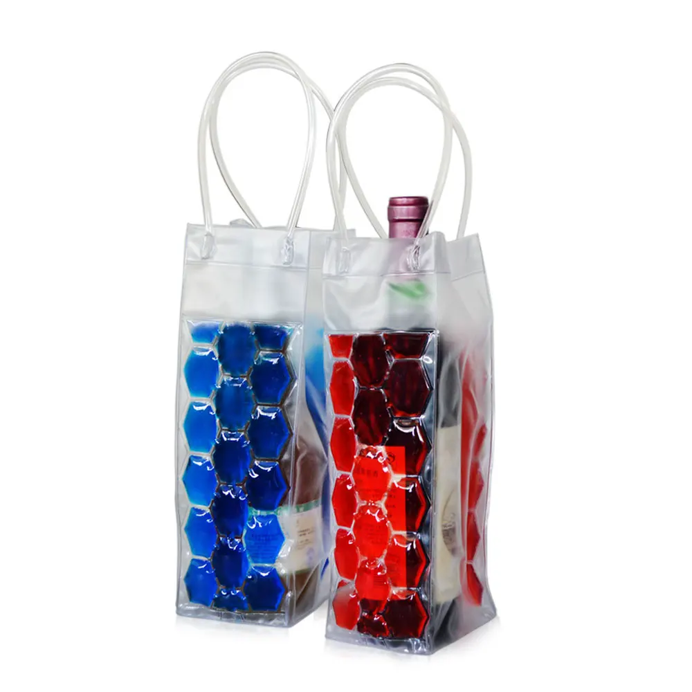 
China Best Selling Products Wholesale Reusable Custom Gel Ice Pack PVC Wine Cooler Bag 
