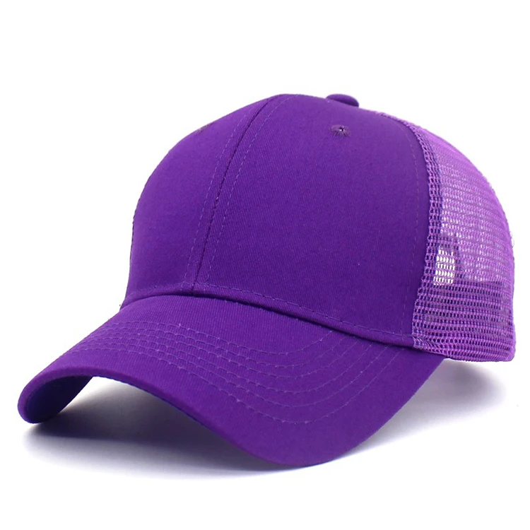 Multi color summer blank base ball cap hats golf women mesh back running baseball caps