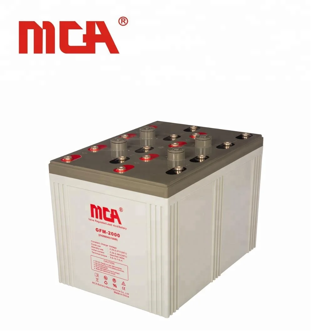 MCA Solar Energy System Battery 2V 800Ah Pure Lead AGM Battery