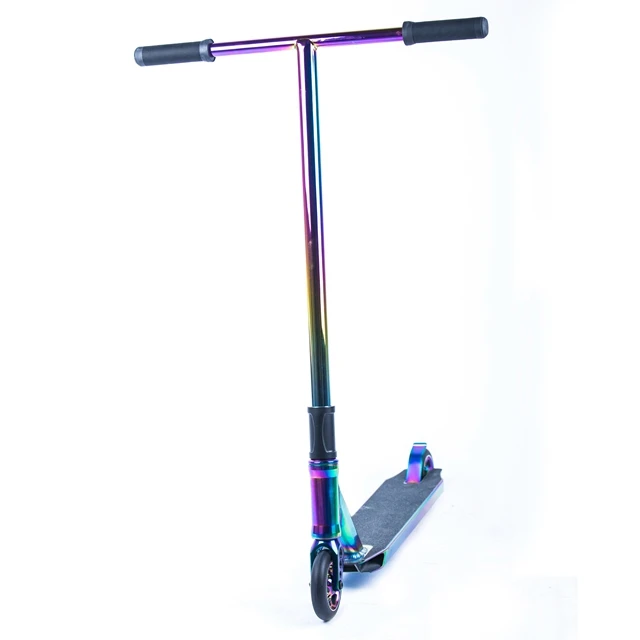 
pro stunt scooter bar Rainbow Neo chrome pro scooter T bar 