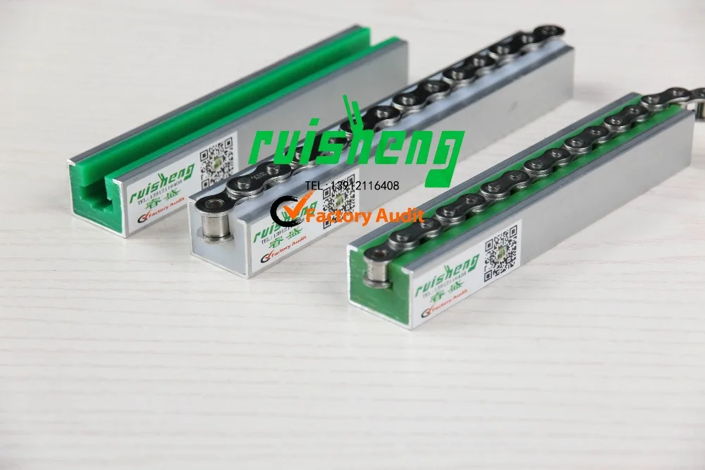 uhmwpe sliding conveyor guide rails/chain guide/uhmwpe plastic roller chain supplier
