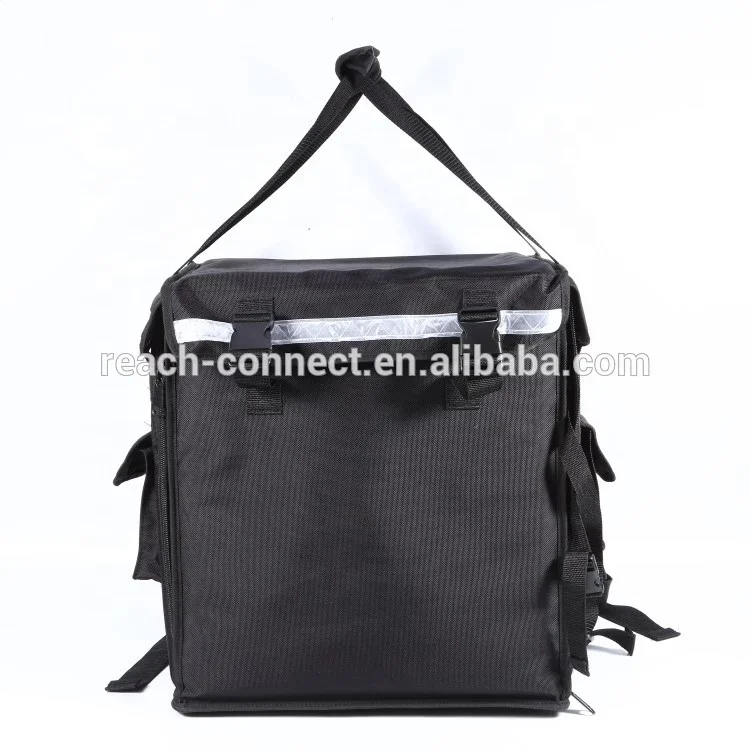 
Customized high quality large Capacity Durable Black Thermal Waterproof Cooler Backpack 65L delivery bag motorcycle 