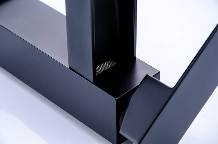 Australia Standard Watermark Approval DR Brass Matte Black Waterfall Taps, Deck Mounted Bathroom Wash Basin Faucet