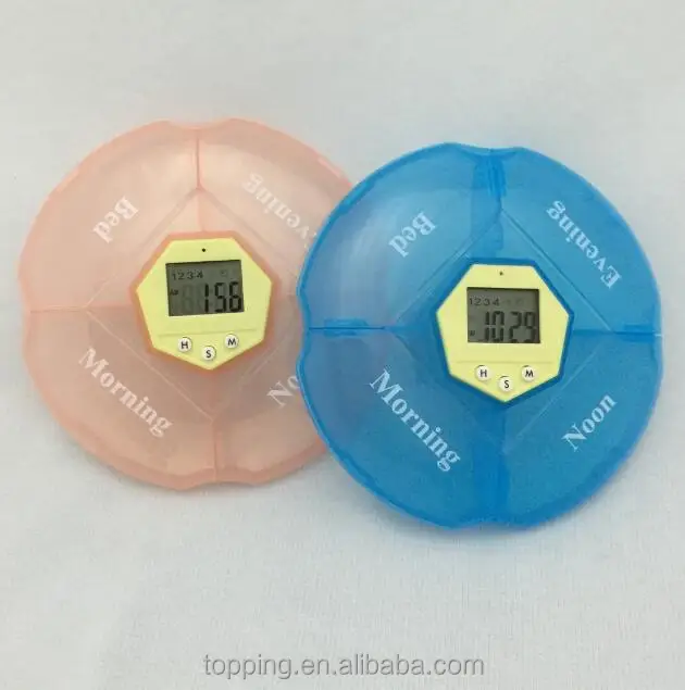 Vibration and Voice record pill box reminder record your message to be reminder alarm