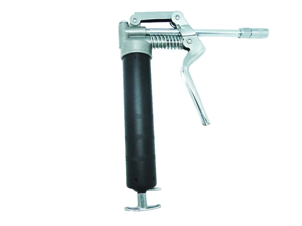
3oz 2-Way Loading Mini Pistol Grip Grease Gun with Jaws Hydraulic Coupler and Extension Pipe 