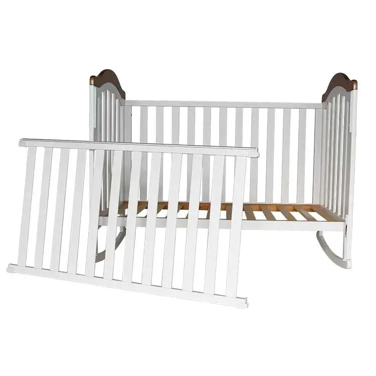 
C005 Wholesale High Quality wooden baby crib swing cot 