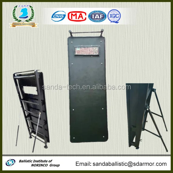 NIJ III IV B6 B7 Wheeled Ballistic Shield