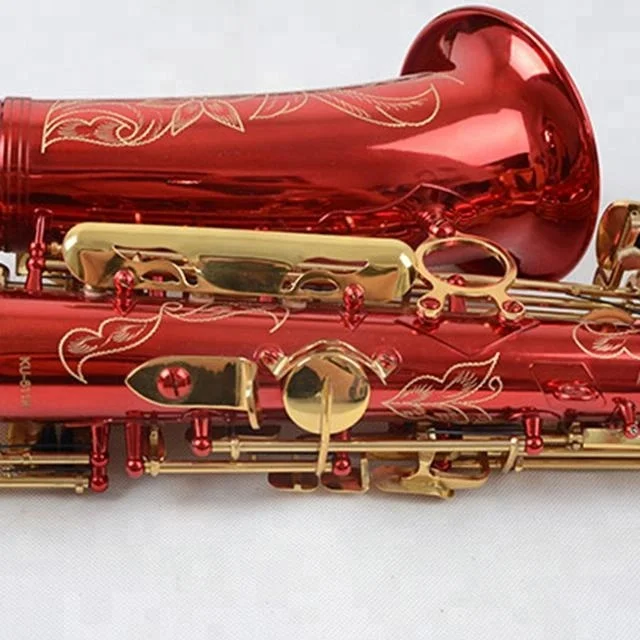 
Accept OEM Dasheng Music DSAS-711RG Red Sax Body Gold Keys Saxophone Alto 