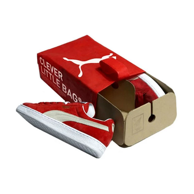 
Eco friendly red children corrugated drawer shoe box 