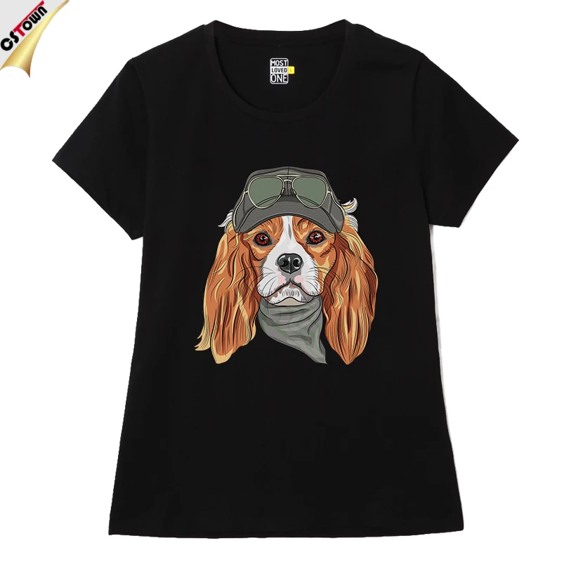 Alluring Cavalier King Charles Spaniel Dog Custom Digital Full Print T Shirt