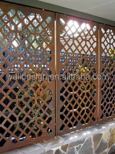 Iqaluit corten steel metal fence panels
