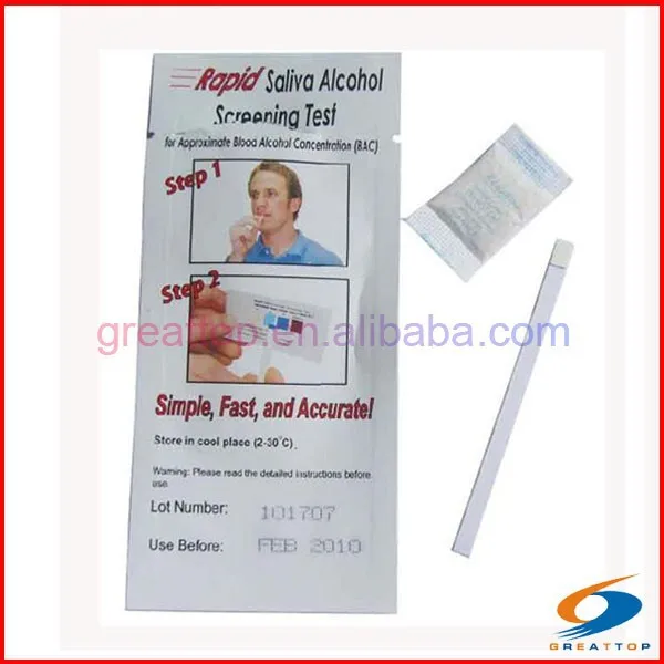 
New cheap one time saliva breathalyzer disposable alcohol tester 