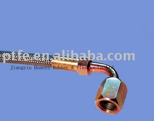 Ptfe плетеный шланг с 90 градусов установки