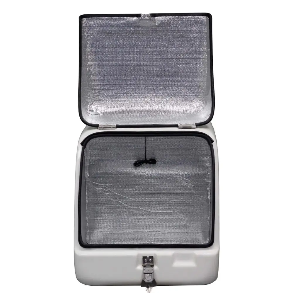 Задняя коробка для доставки мотоцикла с стекловолокном, очень большой объем и светодиодная лампа, Модель No.JYB-03