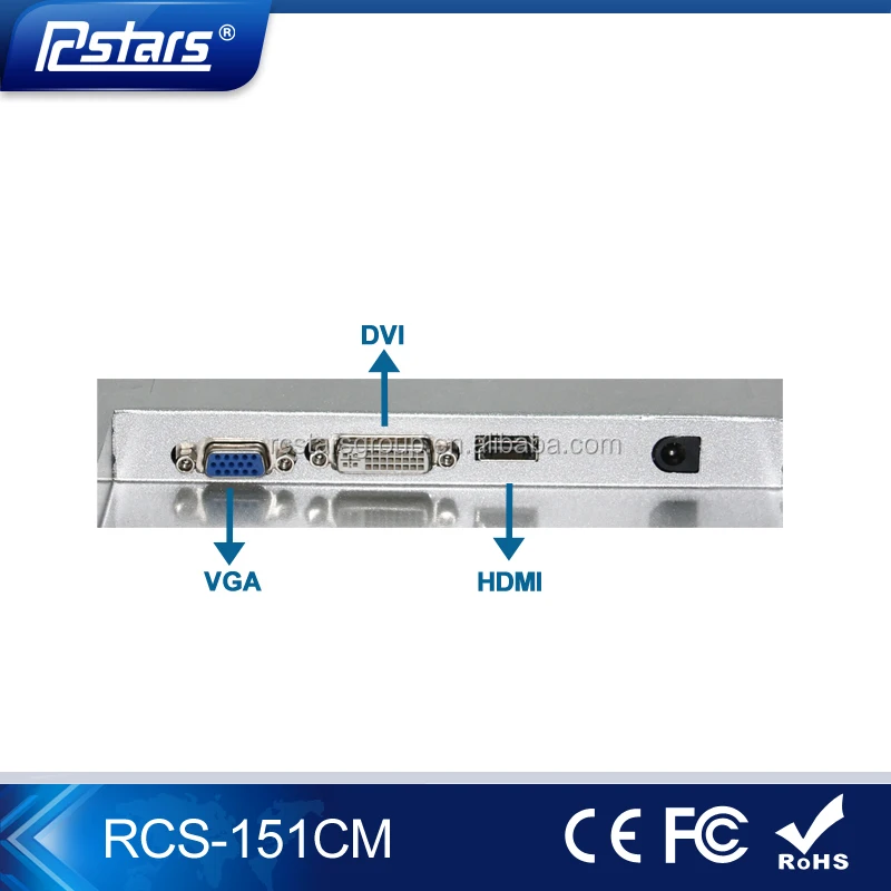 Table top advertising monitor TFT type LCD screen Small size 15.6 inch Full HD touch lcd monitor(RCS-151CM)