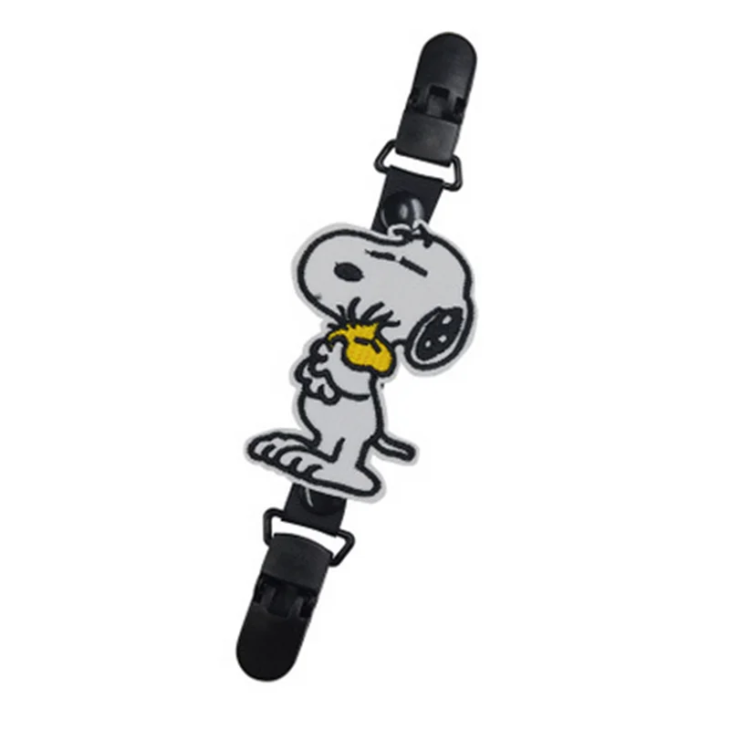 Baby stroller accessories safety seat strap clip cartoon double headed stroller hook bib handkerchief anti swap chain