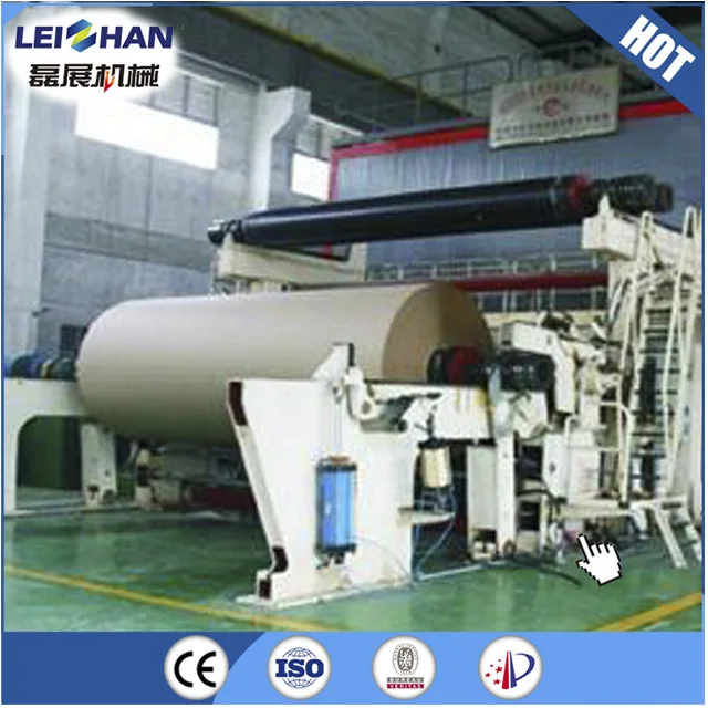 Waste Paper Recycling Machine Cardboard Kraft Fourdrinier Corrugated Fluting Paper Making Machine