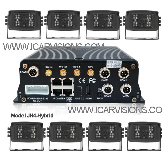 
4 Channels 1080P AHD High Definition Hybrid Hard Disk Mobile NVR POE 12V user manual fhd 1080p car camera dvr video recorder 