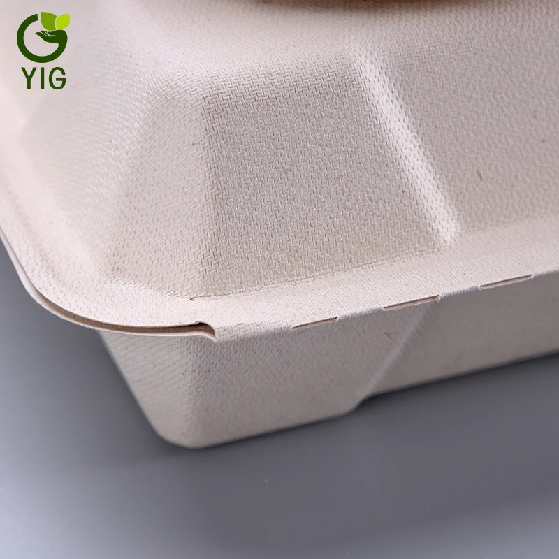 
biodegradable molded pulp clamshell packaging products 