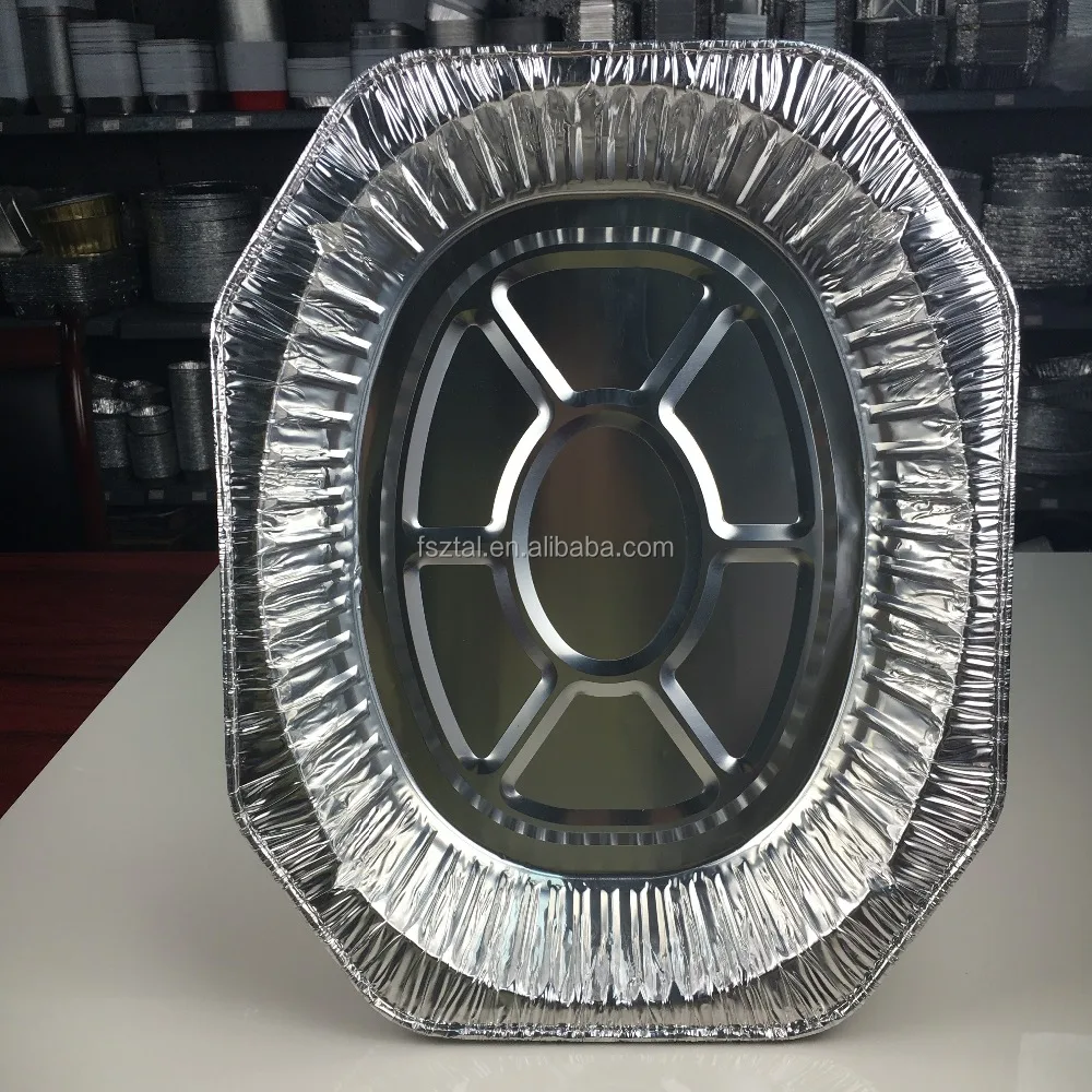225 oz OVAL shape disposable oven use aluminum foil turkey roasting pans