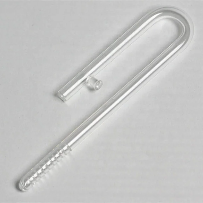 Customized Aquarium Plant 10mm Glass Lily Outlet Pipes for nano tank canister filter