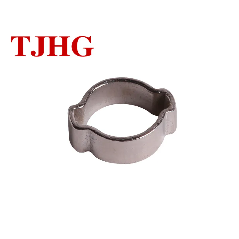 High Quality 7.5mm Bandwidth Customized Stainless Steel Double Ear Hose Clamp
