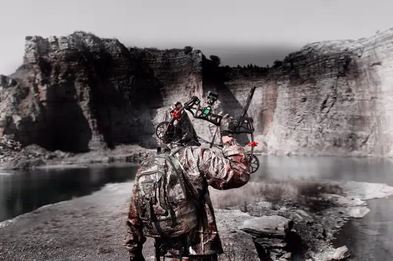 New design compound bow M109E Junxing archery both use steel ball and arrow for shooting