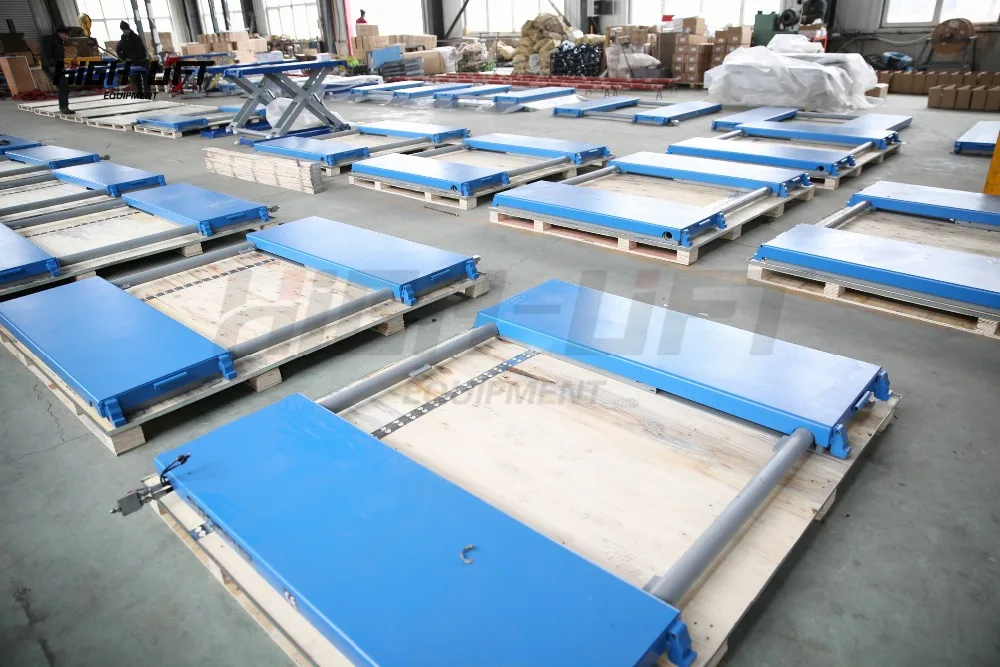 YL635B Car Scissor lifters For Tyre Repair,Pneumatic Scissor Lift System