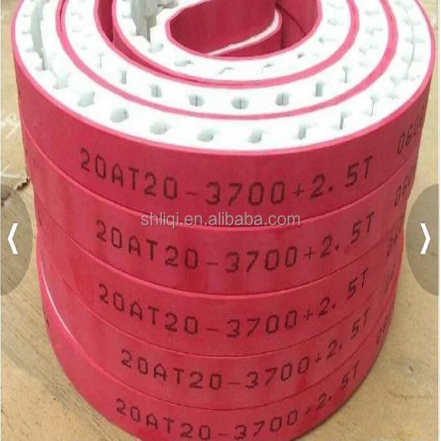 Rubber synchronous belt, special red adhesive belt